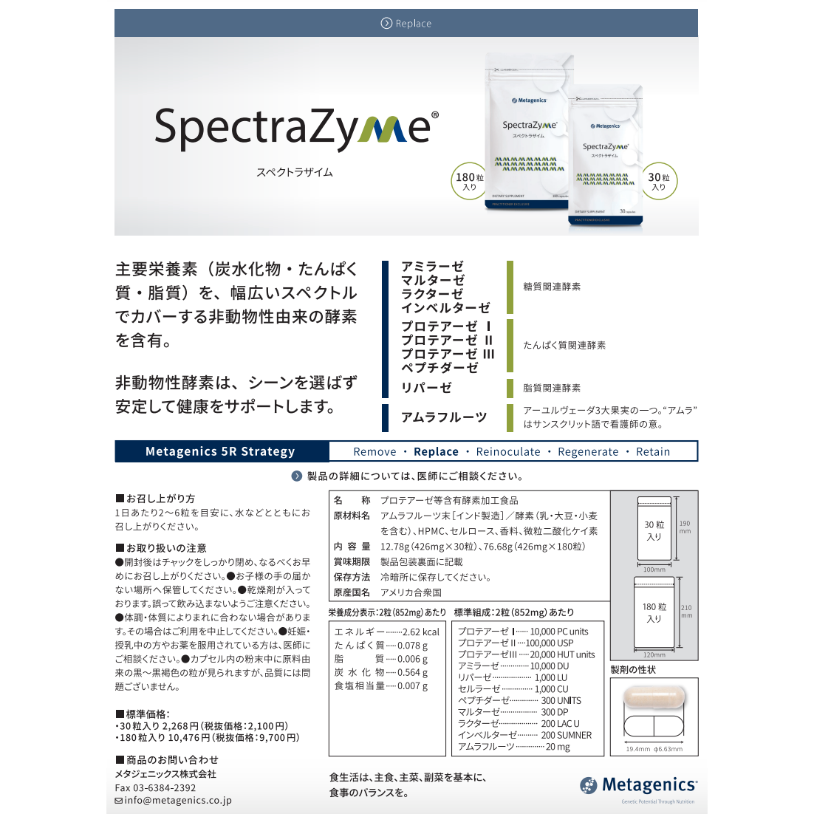 スペクトラザイム（MSS） | TDC Beauty and Healthcare