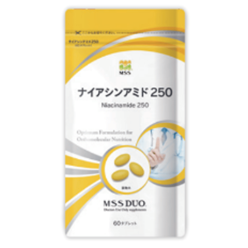 MSS DUO ナイアシンアミド 250 120タブレット　2個セット MSS DUO サプリ ナイアシンアミド250 120タブレット 2個セット