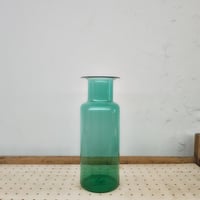 qualia glassworks / Cylinder vase / Green