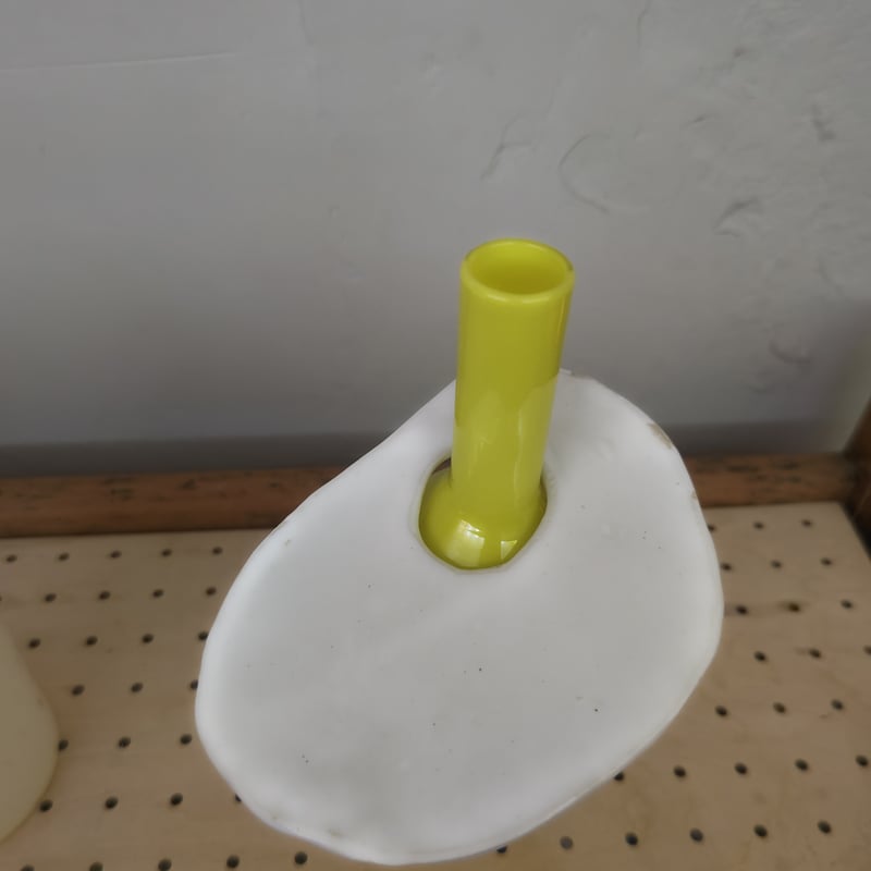 Birbira×qualia glassworks / Bottle vase with ce