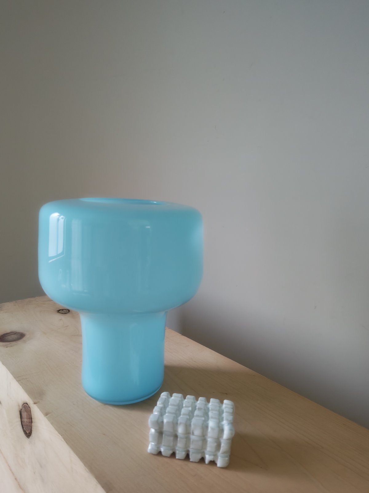 Birbira × qualia glassworks / 凸shape glass vase