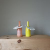 Birbira×qualia glassworks / Bottle vase with ce