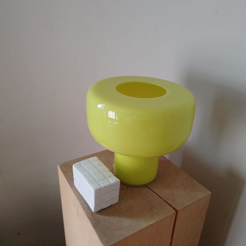 Birbira × qualia glassworks / 凸shape glass vase