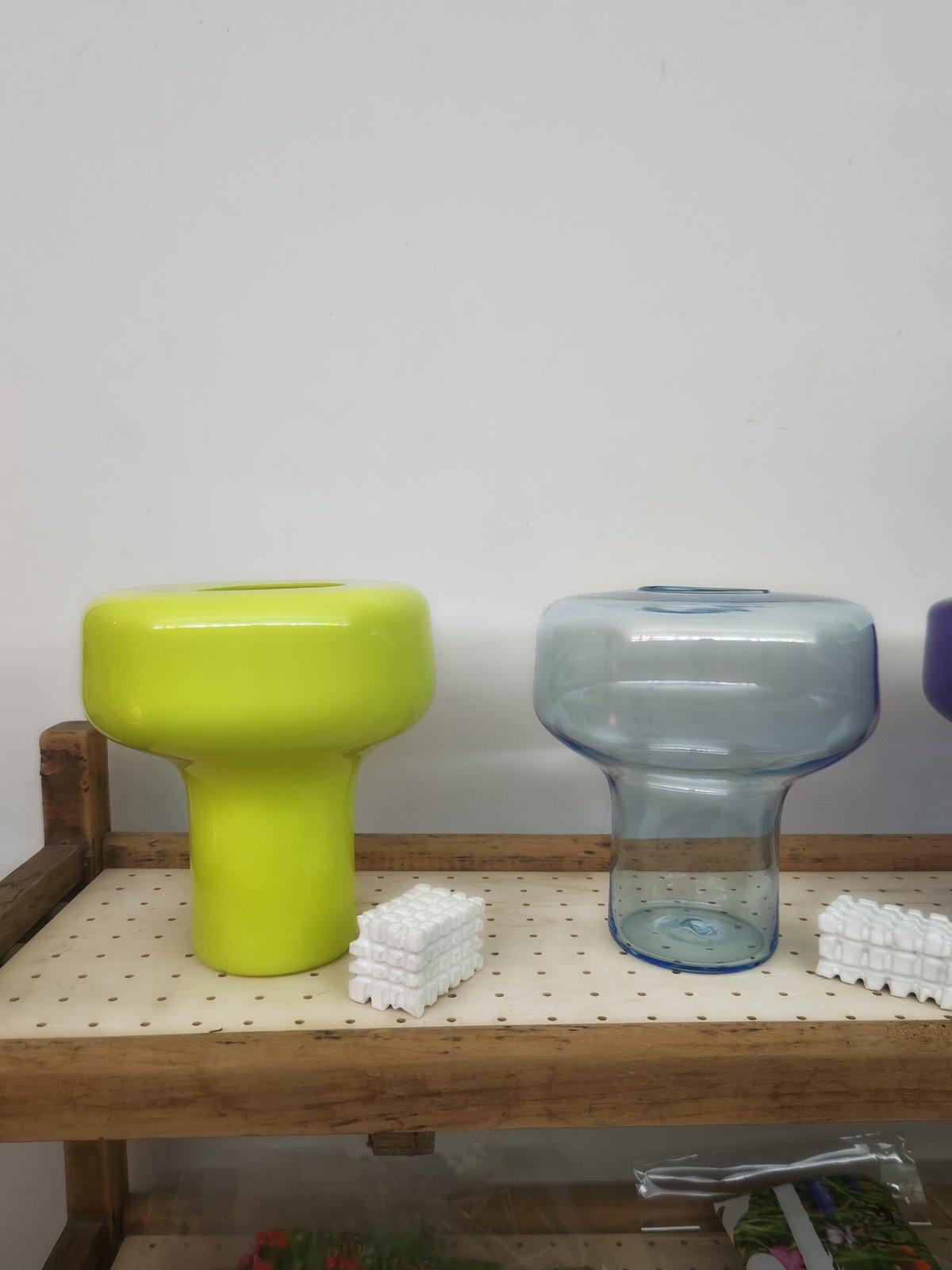 Birbira × qualia glassworks / 凸shape glass vase