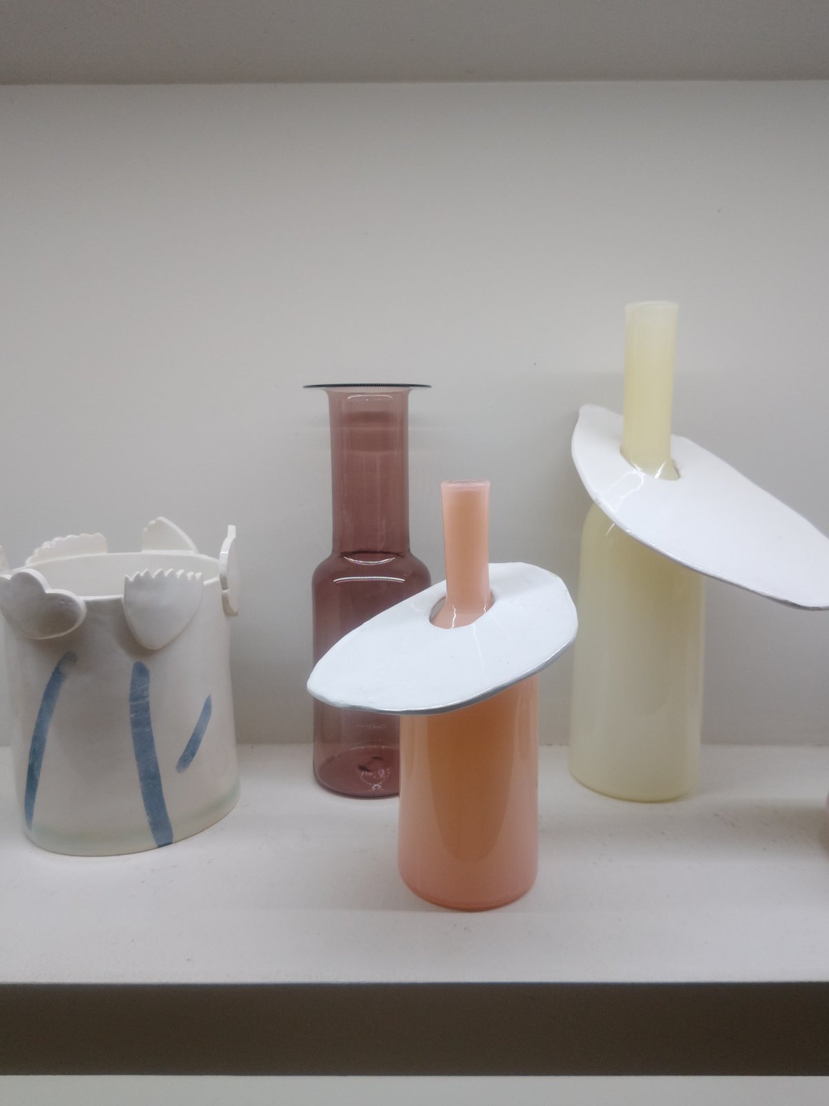 Birbira×qualia glassworks / Bottle vase with ce Birbira×qualia glassworks / Bottle vase with ce