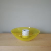 Birbira×qualia glassworks /Yellow Bowl & flower frog Baumkuchen