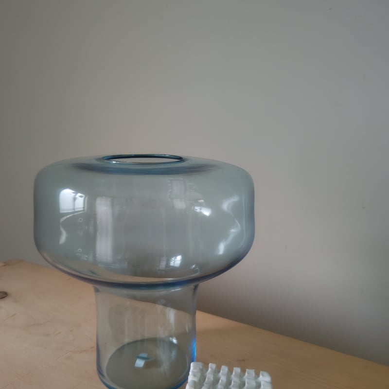 Birbira × qualia glassworks / 凸shape glass vase