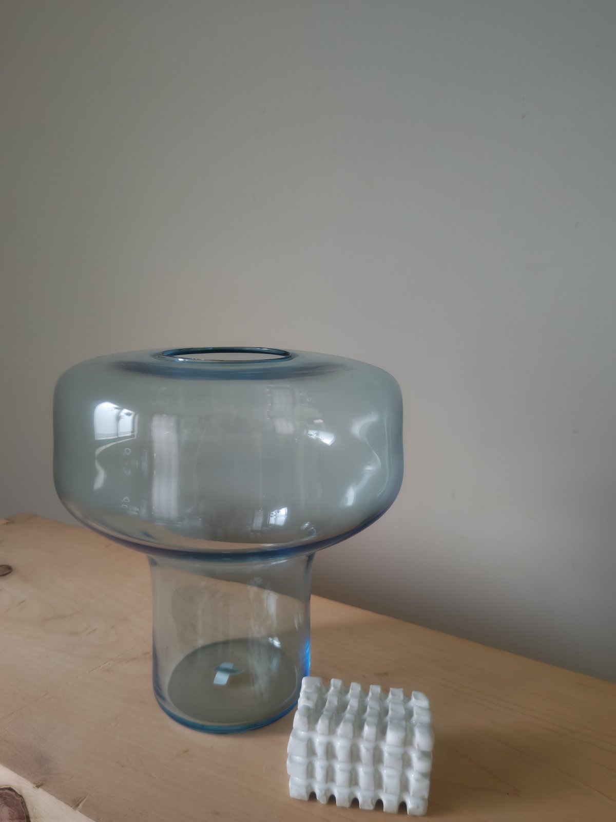 Birbira × qualia glassworks / 凸shape glass vase