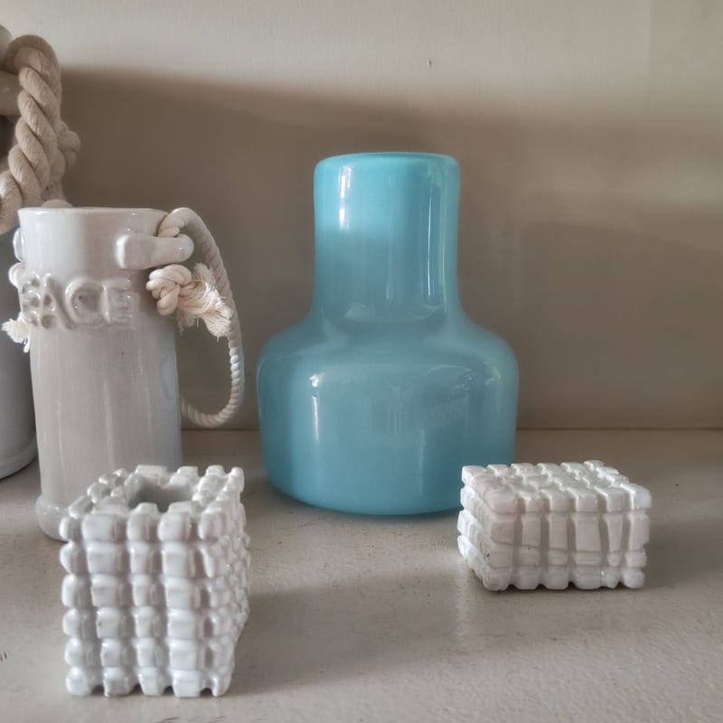 Birbira × qualia glassworks / 凸shape glass vase