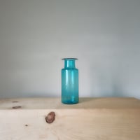 qualia glassworks / Cylinder vase /Blue