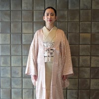 薄羽織「オパールフラワー／ピンク」