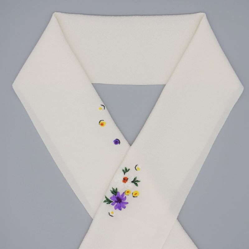 刺繍半衿「花壇」 | 着物ショップKosode