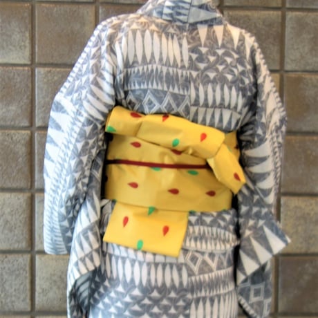 半巾帯「黄色い雫」