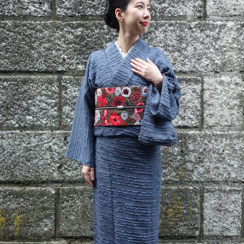 単衣きもの「ひげ織」※お仕立て（別注品） | 着物ショップKosode