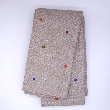 半巾帯「カラミドット刺繡」