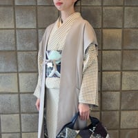 袖なし羽織「シャギージャガード／ベージュ」