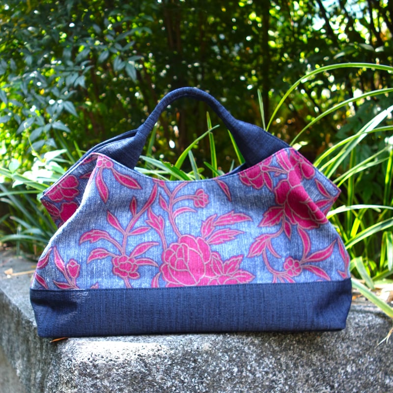 【ハナハナ】和装バッグ kosode クラッシュバッグ クラッシュバック「ワイルドバティック」 | 着物ショップKosode