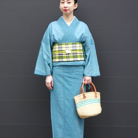 夏きもの「綿ボイル／水玉」