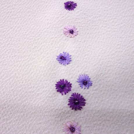 刺繍半衿「小花」