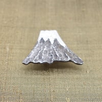 帯留「銀細工／富士山」