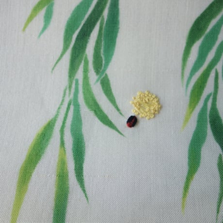 夏なごや帯「柳にホタル」
