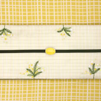 半巾帯「ミモザ刺繡」