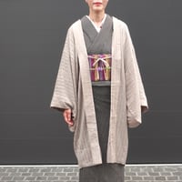 薄羽織「タックプリーツ」ベージュ(紋なし）