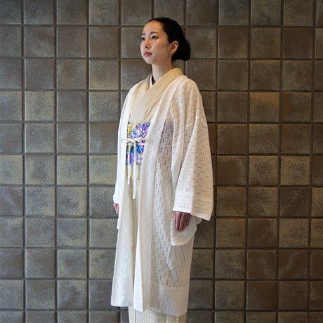 薄羽織「ラッセルレース／オフ白」