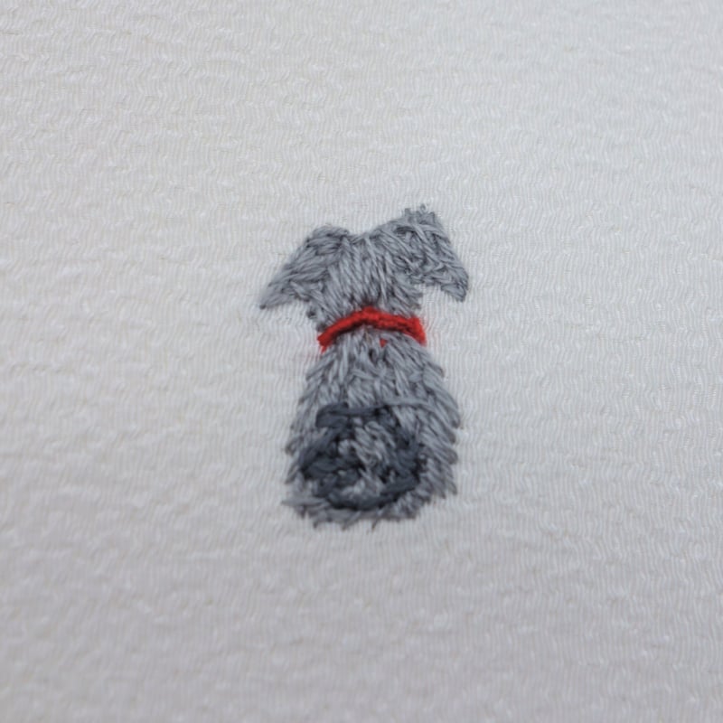 刺繍半衿「犬」 | 着物ショップKosode 刺繍半衿「犬」 | 着物ショップKosode