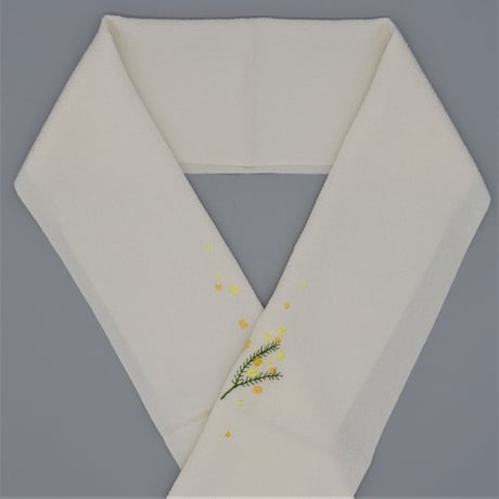 刺繡半衿「ミモザ」