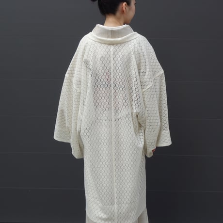 薄羽織「小花レース／白」