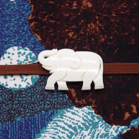 帯留「ゾウ」