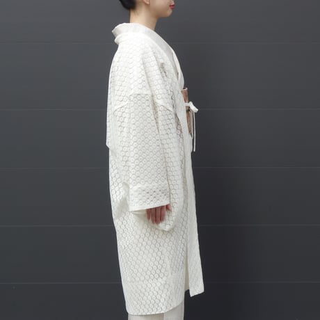 薄羽織「小花レース／白」