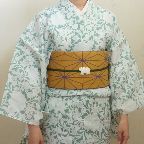 麻きもの「更紗」２色展開