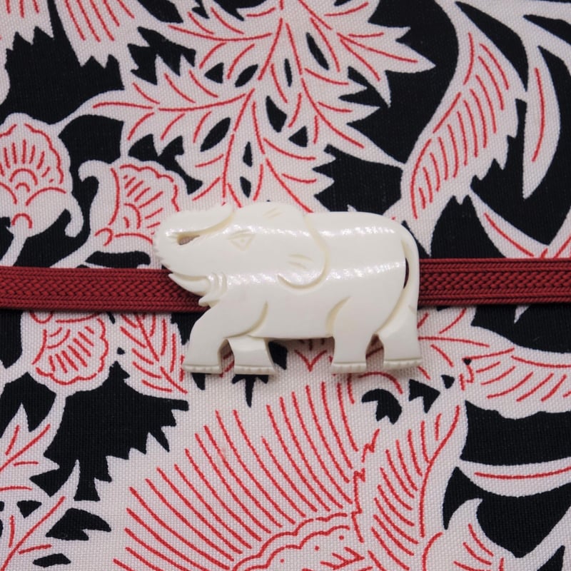 半幅帯　ぞうさんの帯留 帯留「ゾウ」 | 着物ショップKosode
