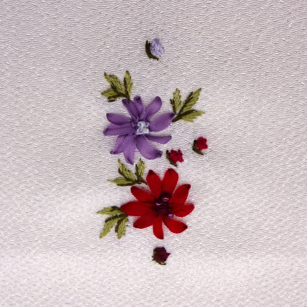 刺繍半衿「花壇」 | 着物ショップKosode