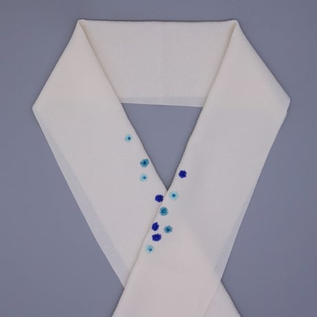 刺繍半衿「小花」