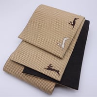 半巾帯「うさぎ刺繡」