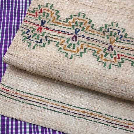 夏なごや帯「スエーデン刺繍」