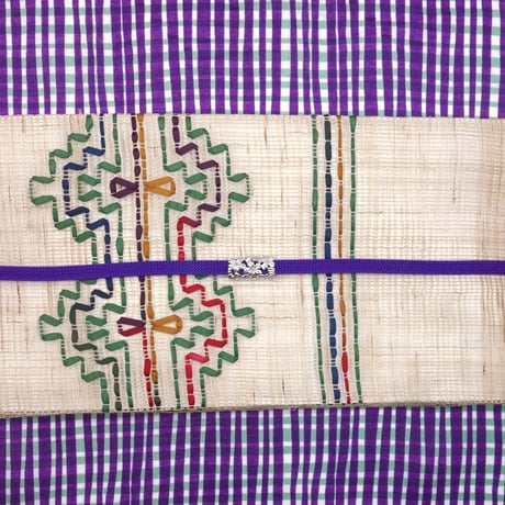 夏なごや帯「スエーデン刺繍」