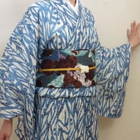 夏きもの「水の森／ブルー」