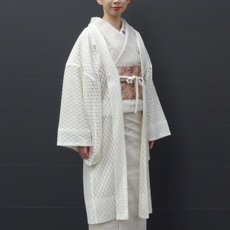 薄羽織「小花レース／白」
