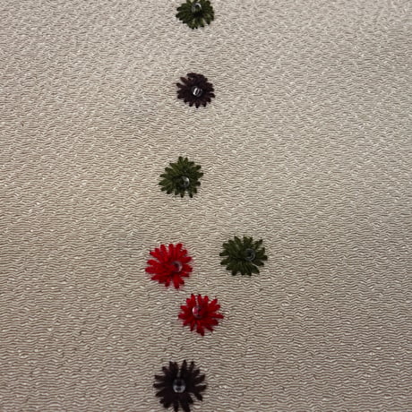 刺繍半衿「小花」