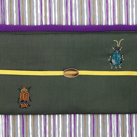 名古屋帯「虫刺繍」