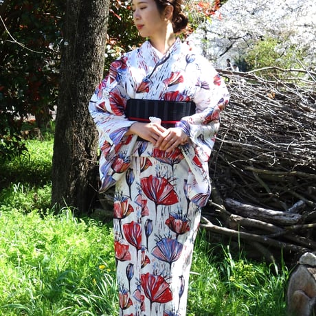 麻着物「蓮の花」