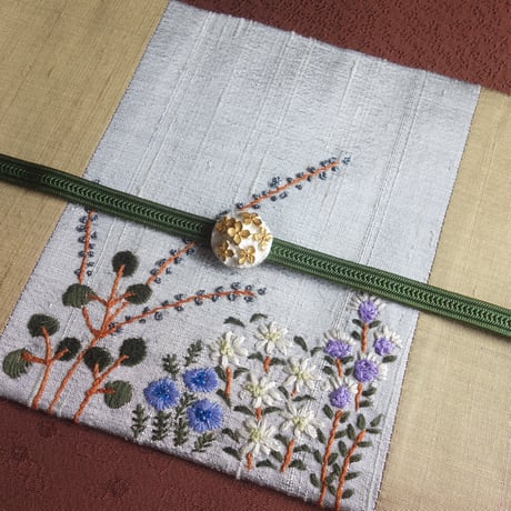 名古屋帯「金銀ハギ刺繍」