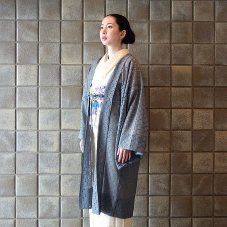 薄羽織「ラッセルレース／グレー」