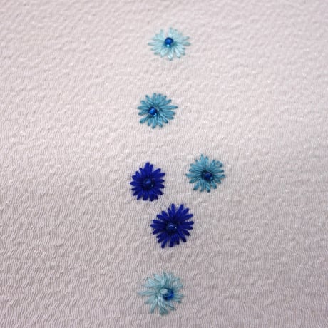 刺繍半衿「小花」