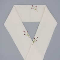 刺繍半衿「ワレモコウ」