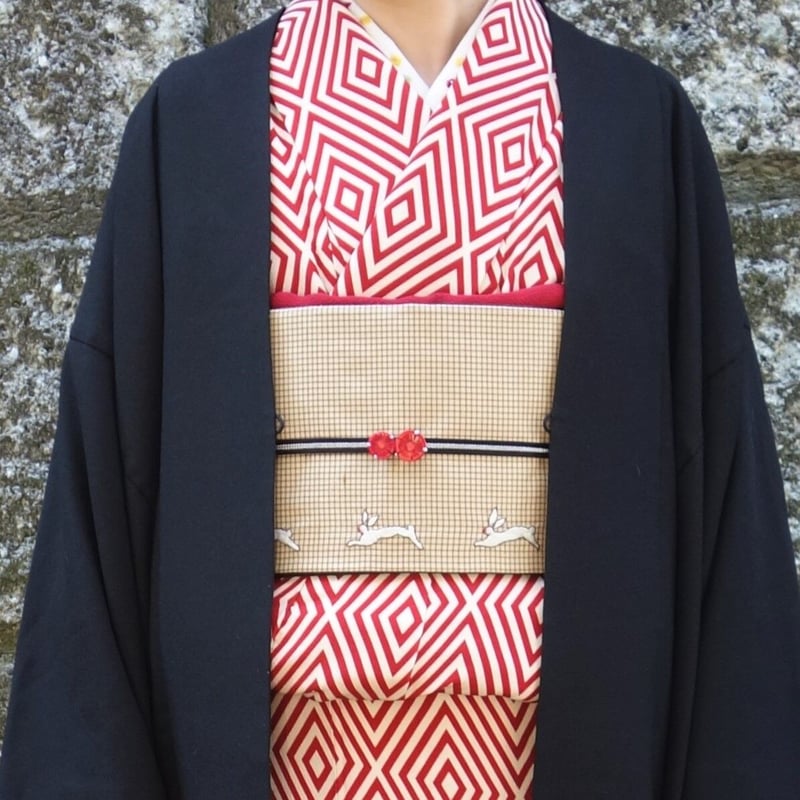 名古屋帯「うさぎ刺繍」 | 着物ショップKosode